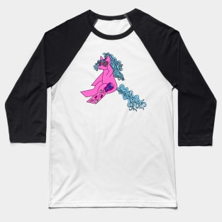 Pony in Sunglasses Baseball T-Shirt